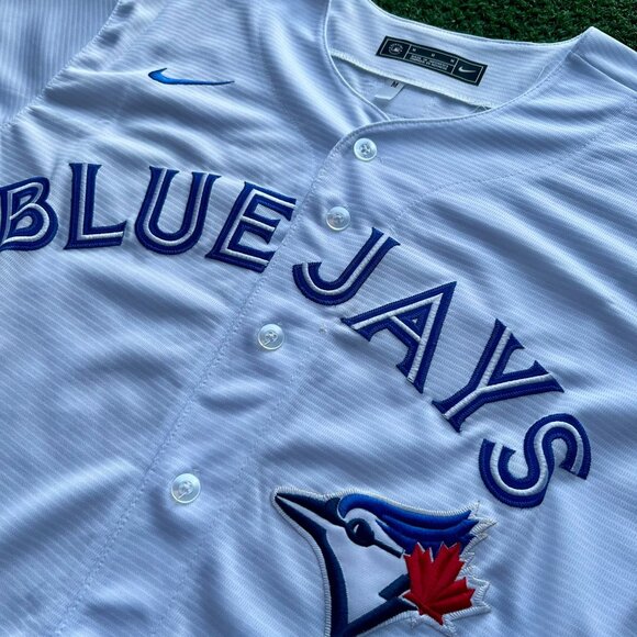 Toronto Bluejays Away White Baseball Jersey - Fan Shirt - New - Picture 2 of 5